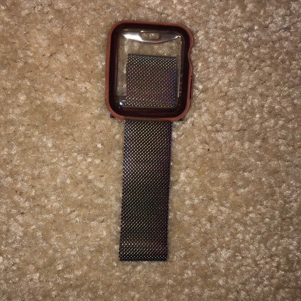 Apple watch case and holographic band